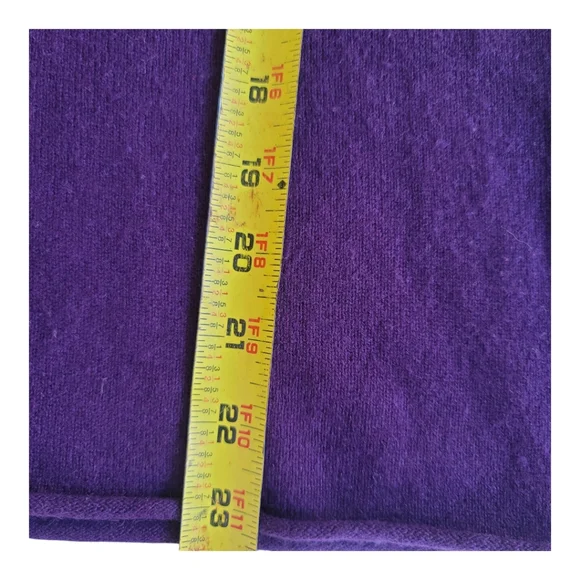 Vintage Lulu Bravo Purple Women's 100 % Cashmere Sweater in Size S - Picture 8 of 8